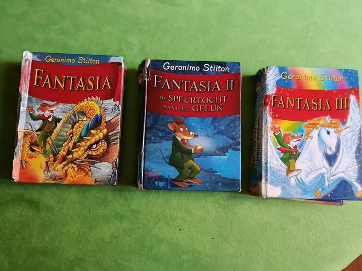 BUNDEL VAN " FANTASIA-BOEKEN , fANTASIA l + II + lll Stilton, Boeken, Kinderboeken | Jeugd | onder 10 jaar, Gelezen, Fictie algemeen