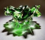 Verre d'art de bohème , diamètre 9 cm , Czechoslovakia, Antiek en Kunst, Ophalen