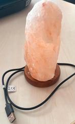 Lampe en cristal de sel – USB – ambiance chaleureuse – 722 g, Enlèvement, Comme neuf, Moderne / Zen