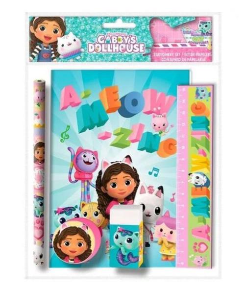 Gabby's Poppenhuis Stationary Set - 5 Delig, Diversen, Schoolbenodigdheden, Nieuw, Ophalen of Verzenden