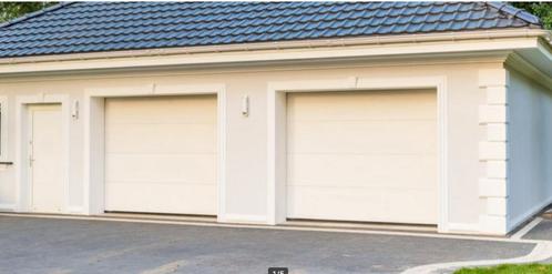 sectionale garagepoort automatische in kit wit, Doe-het-zelf en Bouw, Deuren en Vliegenramen, Gebruikt, Ophalen
