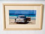 CUBA kadertje (28x19cm) met iconische classic American car, Huis en Inrichting, Minder dan 50 cm, Ophalen of Verzenden, Zo goed als nieuw