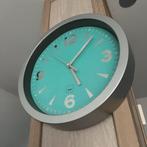 mintgroene wand klok, Huis en Inrichting, Ophalen of Verzenden, Zo goed als nieuw, Wandklok