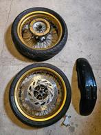 Yamaha DT 125 X / WR – Supermoto velgenset goud (zeldzaam), Motoren, Verzenden, Gebruikt