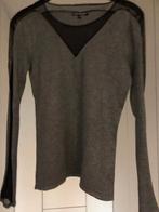 Lichtgrijze pull, zwarte rok in A-lijn  of kaki rok, Enlèvement, Comme neuf, Taille 36 (S)