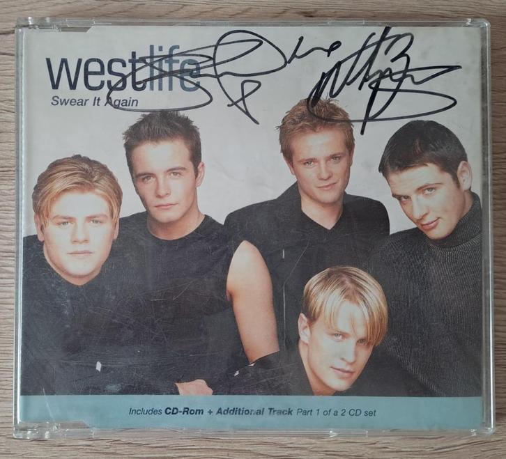 Westlife - Swear It Again SIGNED!, Cd's en Dvd's, Cd Singles, Gebruikt, Pop, 1 single, Maxi-single, Ophalen of Verzenden