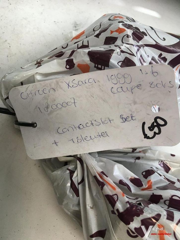 Citroen Xsara Coupe 1.6 1999 Contactslot set met sleutel, Auto-onderdelen, Elektronica en Kabels, Gebruikt, Ophalen of Verzenden