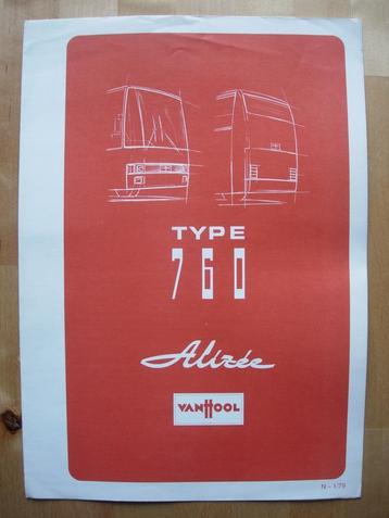 Van Hool 760 Alizee Technische Specificatie Brochure 1979 beschikbaar voor biedingen