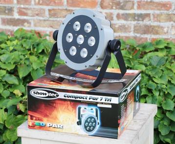 6x Showtec Compact Par 7 Tri beschikbaar voor biedingen