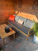 Loungeset acaciahout, Tuin en Terras, Ophalen, Zo goed als nieuw, Loungeset