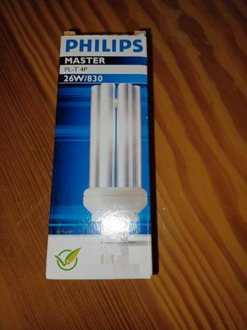 Philips Master Pl-t26w/830 4pinnen warm wit norm prijs €32,9, Enlèvement, Neuf, Moins de 30 watts, Lampen wegens stopzetting winkel.NIEUW!!!