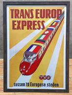 Litho Trans Europ Express NS Spoorwegen Poster in Lijst, Verzenden, Nieuw, Poster