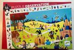 Djeco : Puzzle Observation 54p :LES CONTES / avec poster, Enfants & Bébés, Plus de 50 pièces, Utilisé, Enlèvement ou Envoi