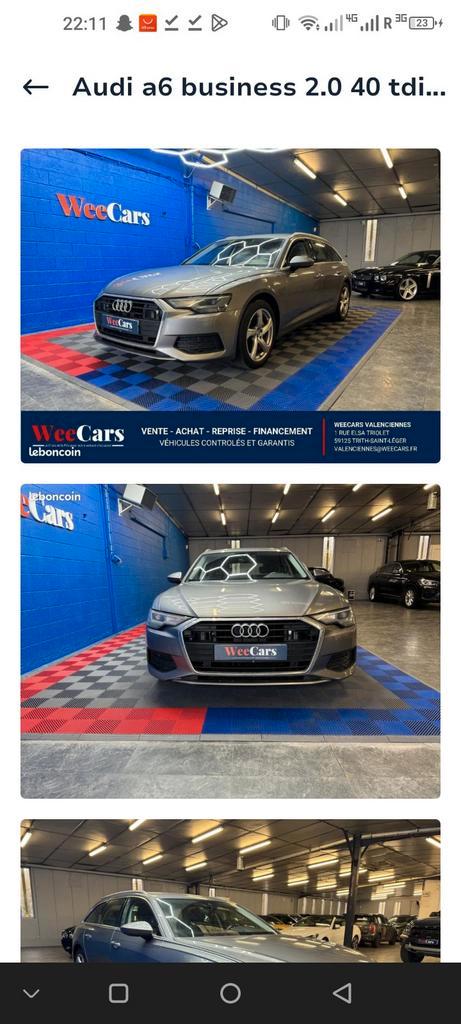 Audi a6 business 2.0 40 tdi hybrid 204 mhev s-tronic, Autos, Audi, Particulier, A6, Régulateur de distance, Android Auto, Apple Carplay