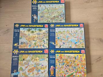 Jan van haasteren puzzels 1500 stukjes  beschikbaar voor biedingen