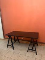 Grand bureau sur tréteaux, Maison & Meubles, Enlèvement, Utilisé, Bureau