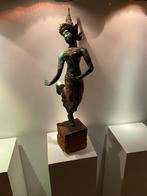 Authentieke brons vergulde dansende dame, Ophalen of Verzenden, Brons