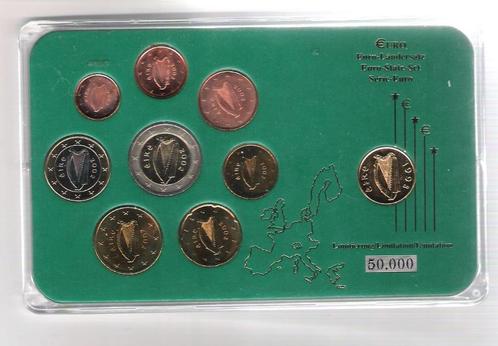Coffret euro Irlande 2002 blister avec penny plaqué or BU, Timbres & Monnaies, Monnaies | Europe | Monnaies euro, Série, Autres valeurs