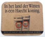 bierviltje "Witte van Haecht", Ophalen of Verzenden, Zo goed als nieuw, Viltje(s)