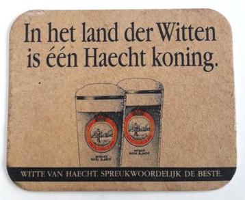 bierviltje "Witte van Haecht", Enlèvement ou Envoi, Comme neuf, Sous-bock