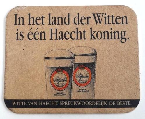 bierviltje "Witte van Haecht", Verzamelen, Biermerken, Zo goed als nieuw, Viltje(s), Ophalen of Verzenden
