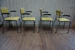 Set van 4 retro vintage armstoelen/ buisstoelen, Huis en Inrichting, Stoelen, Ophalen, Gebruikt, Vintage, Vier
