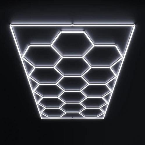 Hexagon LED plafondverlichting, Huis en Inrichting, Lampen | Plafondlampen, Nieuw, Overige materialen, Verzenden