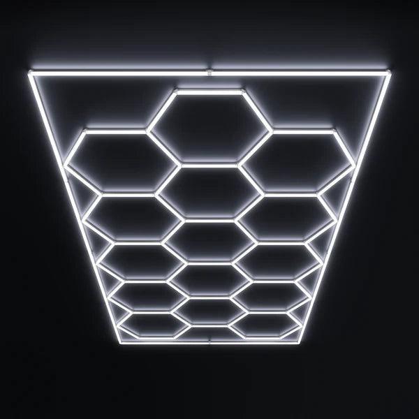 Hexagon LED plafondverlichting, Huis en Inrichting, Lampen | Plafondlampen, Nieuw, Overige materialen, Verzenden