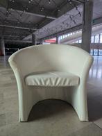 (3x) Witte Kuipstoel, Huis en Inrichting, Stoelen, Ophalen, Gebruikt, Drie, Wit