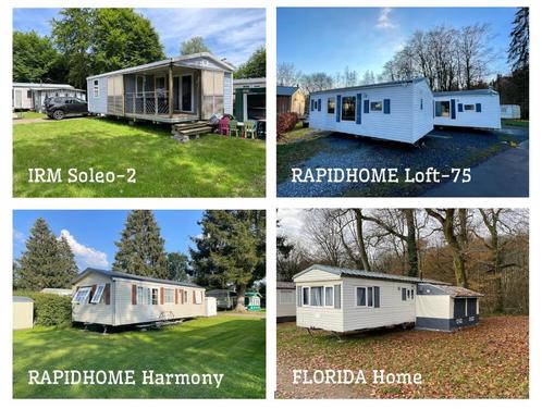 4x Stacaravan te koop, Caravans en Kamperen, Stacaravans, Ophalen
