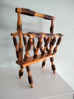 brut Curiosa vintage houten magazine houder krantenbak, Ophalen of Verzenden, Gebruikt