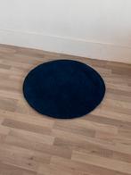 Rond tapijtje in getuft katoen, Huis en Inrichting, Stoffering | Tapijten en Vloerkleden, Ophalen, 50 tot 100 cm, Blauw, Rond