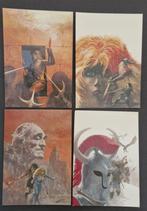 Thorgal  4 kaarten 1985 - nieuwstaat, Verzamelen, Stripfiguren, Ophalen of Verzenden