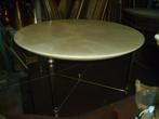 KOPEREN SALONTAFEL MET NAMAAKMARMEREN BLAD, Antiek en Kunst, Ophalen of Verzenden