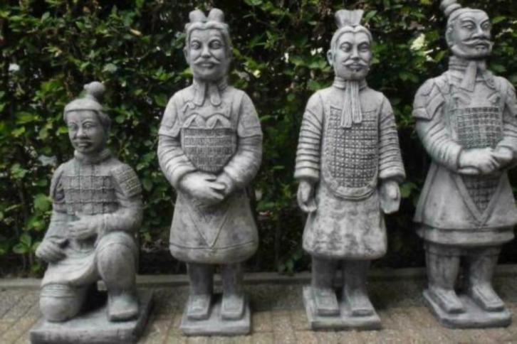 Chinese Soldaat ,Krijgers , Krijgsheren ,., Tuin en Terras, Tuinbeelden, Nieuw, Mensenbeeld, Beton, Ophalen