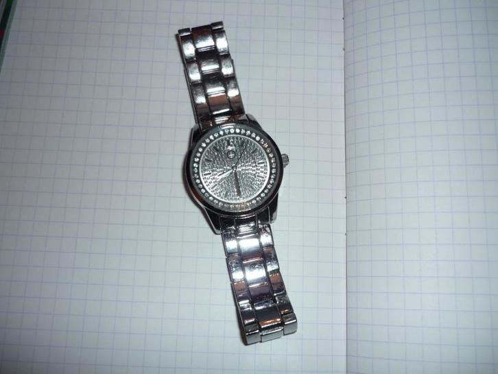 Montre agrémentée de brillants, Bijoux, Sacs & Beauté, Bijoux anciens, Bracelet, Autres matériaux, Enlèvement ou Envoi