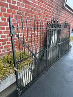 Oud vol smeedijzeren hekken poort 3m80 vol smeedijzeren, Tuin en Terras, Tuinpoorten, Ophalen, Gebruikt, IJzer, Draaipoort