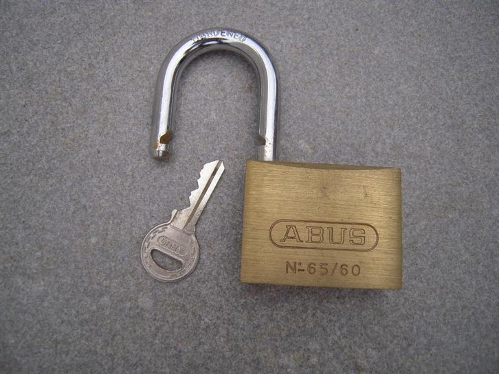 hangslot, cilinder slot, Abus, Doe-het-zelf en Bouw, Hang- en Sluitwerk, Slot, Ophalen of Verzenden