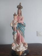 Mariabeeld met kind 46.5 cm ook met stolp verkrijgbaar, Antiek en Kunst, Ophalen