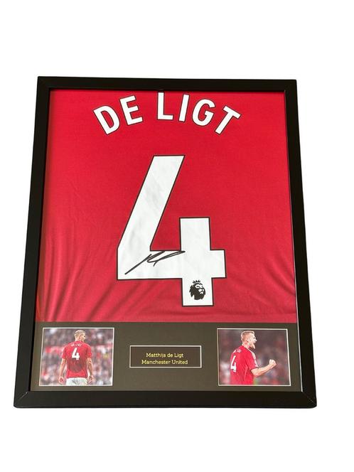 Matthijs de Ligt gesigneerd Manchester United thuisshirt, Verzamelen, Sportartikelen en Voetbal, Nieuw, Shirt, Verzenden