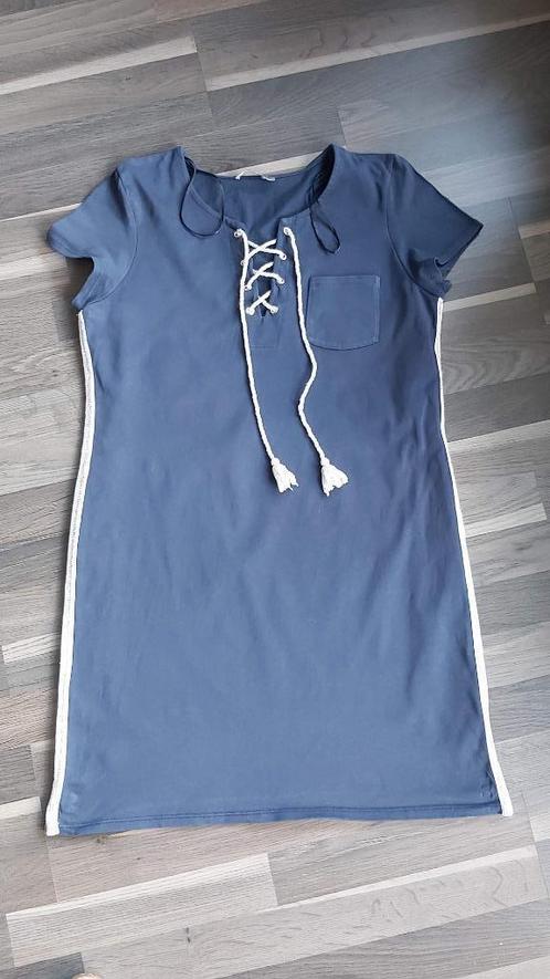 sportieve jurk, Geisha, mt L /40, Kleding | Dames, Jurken, Zo goed als nieuw, Maat 42/44 (L), Blauw, Ophalen of Verzenden