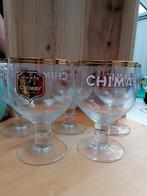 Glas glazen Chimay, goudkleurig embleem. €2 per stuk., Ophalen of Verzenden, Zo goed als nieuw