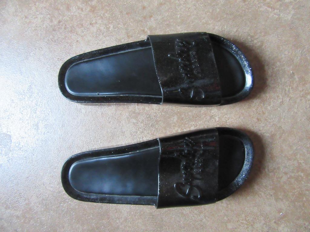mules Superdry femme P 41 noires vernies pailletées, Enlèvement, Porté