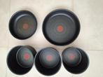Lot de 5 poêles et casseroles Tefal Ingenio, Huis en Inrichting, Ophalen of Verzenden, Gebruikt