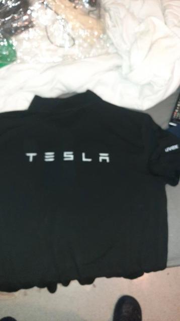 NIEUW TESLA XL ZWART POLOSHIRT beschikbaar voor biedingen