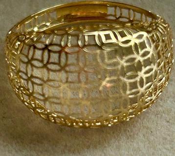 Gouden breed ring 18 k -750  beschikbaar voor biedingen
