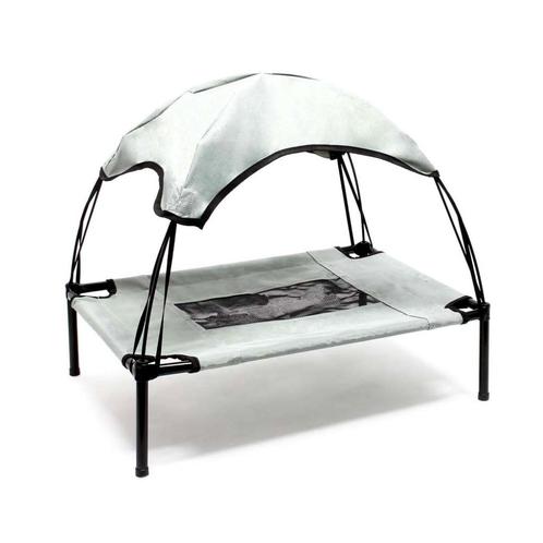 Hondenbed "Outdoor" met zonnedak | Maat XL | Grijs, Dieren en Toebehoren, Honden-accessoires, Nieuw, Ophalen of Verzenden