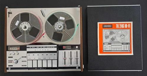 Grundig TK 246 HI-FI Taperecorder met handleiding en tapes, Audio, Tv en Foto, Bandrecorder, Bandrecorder, Met stofkap, Met banden