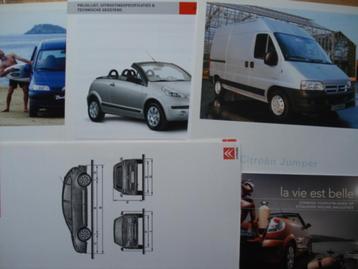 Citroën C3 Pluriel/Jumper/Berlingo/C4 Brochure LOT van 5 beschikbaar voor biedingen