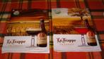 8 affiches LA TRAPPE (4x dubbe4x tripel), Collections, Marques de bière, Panneau, Plaque ou Plaquette publicitaire, Comme neuf